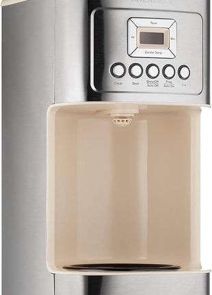 Cuisinart Coffee Maker, 14-Cup Glass Carafe, Fully Automatic for Brew Strength Control & 1-4 Cup Setting, Stainless Steel, DCC-3200CRM, Cream.