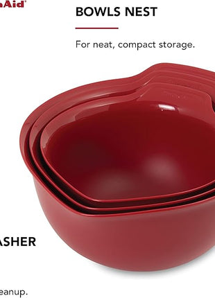 KitchenAid Universal Mixing Bowls, Set Of 3, Empire Red