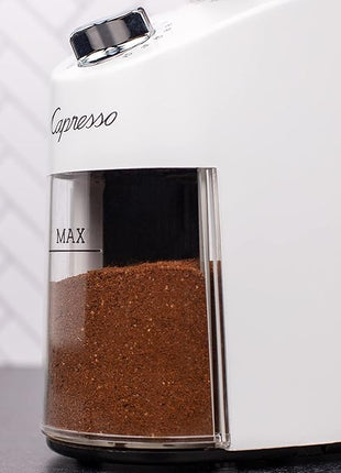 Capresso Infinity Plus Conical Burr Grinder, White