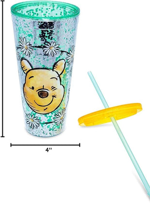 Silver Buffalo Disney Winnie the Pooh Confetti Cold Cup, 32 Ounces