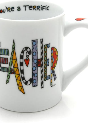 Our Name is Mud “Cool Teacher” Porcelain Mug, 16 oz.