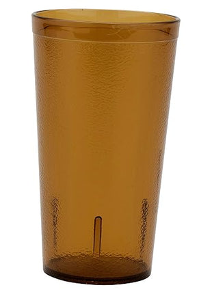 G.E.T. 6616-1-A-EC Heavy-Duty Plastic Restaurant Tumblers, 16 Ounce, Amber (Set of 4)
