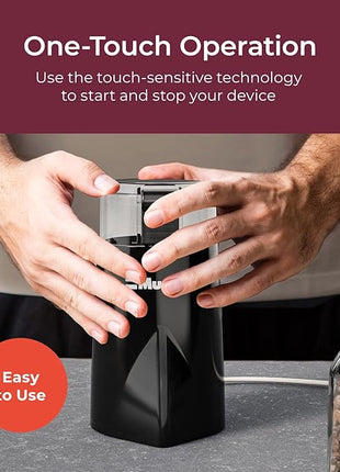 Mueller Living HyperGrind Precision Electric Spice/Coffee Grinder Mill with Large Grinding Capacity and Powerful Motor also for Spices, Herbs, Nuts, Grains, Black