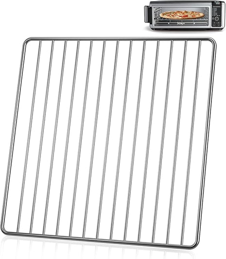 13.4'' x 13.4'' Wire Rack for Baking with Ninja SP101, SP100, SP1001C, SP201 Foodi Air Fry Oven, Stainless Steel Wire Rack for Cooking, Oven Racks Replacements for Ninja Air Fryer Replace