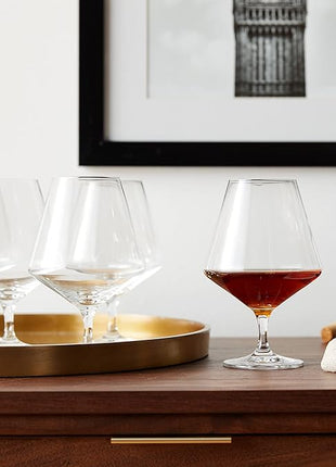 ZWIESEL GLAS Pure Cognac Glass (Set of 6), Dishwasher-Safe Tritan Crystal Glasses, Made in Germany (21 Ounce)