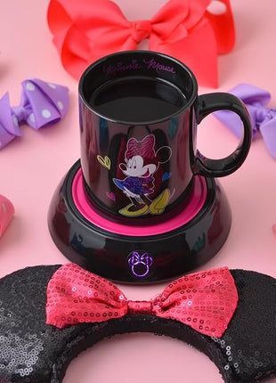 Disney DMG-18 Minnie Mouse Mug Warmer, Black/Pink