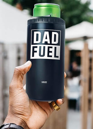 SANDJEST 4-in-1 Tumbler Gifts for Dad from Daughter Son - 12oz Dad Fuel Can Cooler Tumblers Travel Mug Cup - Stainless Steel Insulated Cans Coozie Christmas, Birthday, Father's Day Gift for Daddy