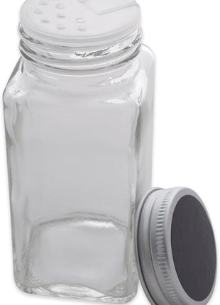 DII Farmhouse Vintage Decorative Metal Pantry Spice Rack Organizer, 4x2 4oz, Spice Jars 12 Piece