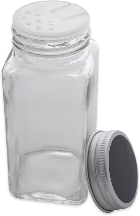 DII Farmhouse Vintage Decorative Metal Pantry Spice Rack Organizer, 4x2 4oz, Spice Jars 12 Piece