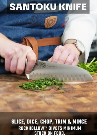 Dalstrong 3pc Knife Set - Gladiator Series Elite - Chef Essentials - Chef Knife, Santoku Knife, Paring Knife - G10 Handle - High Carbon German Steel - w/Sheaths - NSF Certified