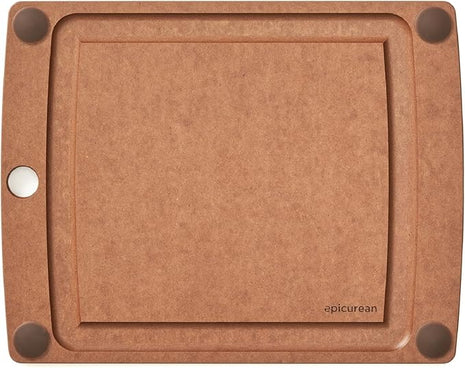 Epicurean All-in-One 11.5" × 9" Cutting Board in Nutmeg