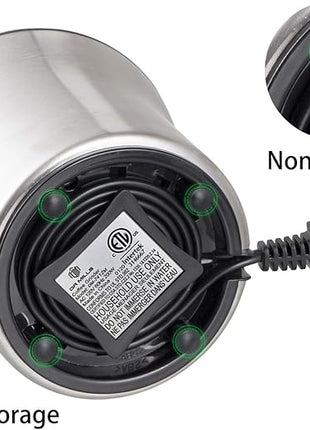 DR MILLS DM-7412M Stainless Steel Electric Dried Spice and Coffee Grinder,2 in 1 Wet and Dry, Removable Cups, Dishwasher Safe