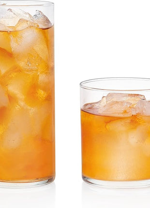 Libbey Miles 16 Piece Tumbler and Rocks Glass Set