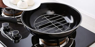 TamBee 7 Inch Round Cooking Rack Air Fryer Rack Cooking Steaming 304 Stainless Steel Round Rack Cross Wire w Stand Cookware for Air Fryer Pressure Cooker Canning 2Pcs(2,7Inch)