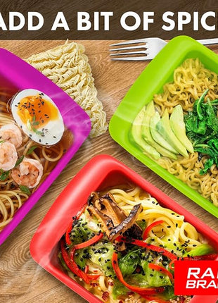 Rapid Ramen Cooker | Microwavable Cookware for Instant Ramen | BPA Free and Dishwasher Safe | Perfect for Dorm, Small Kitchen or Office | Green. 2 Pack