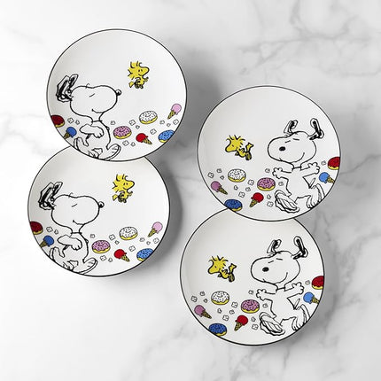 Lenox 897574 Chef Snoopy Accent Plates, Set Of 4