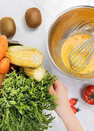 Umite Chef Mixing Bowls with Airtight Lids，6 piece Stainless Steel Metal Nesting Storage Bowls, Non-Slip Bottoms Size 7, 3.5, 2.5, 2.0,1.5, 1QT, Great for Mixing & Serving(Grey)