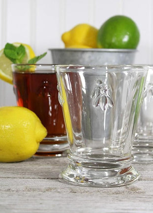 La Rochere Napoleon Bee Tumbler Set of 6 – La Rochere Bee Glassware Sets – Fancy Glassware Drinking Glasses (9 oz)