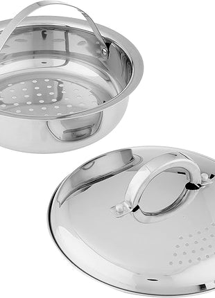 Oster Sangerfield Stainless Steel Cookware 5-Quart Pasta Pot w/Steamer & Strainer Lid