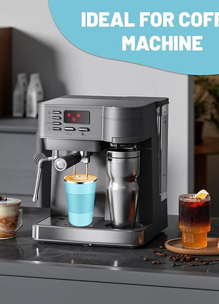 Insulated Coffee Tumblers with Flip Lid 12oz / 17oz, Stainless Steel Travel Coffee Mug Leak Proof, Vacuum Insulated Coffee Mug Reusable Cup, Keeps Cold and Hot for Coffee Tea