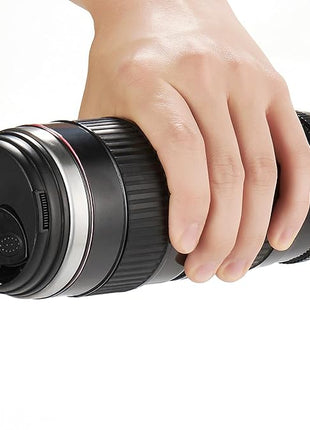 Camera Lens Coffee Mug with Slider Lid - Perfect Photographer Gifts for Men and Women, Unique Gifts for Photography Enthusiasts and Shutterbug Friends!