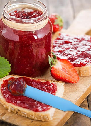 8pcs Jar Spatula,Silicone Jar Scraper with Long Handle,Jam Spreader Cake Cream Butter Spatulas, Kitchen Must Have Small Silicone Spatula, Jar Blender Waxing Sticks Large with Slant for Hard Wax