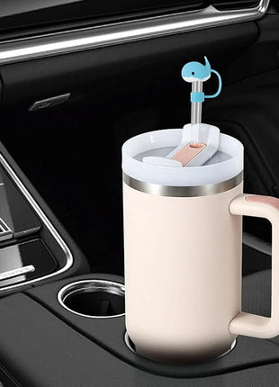 14Pc Straw Cover for Stanley Cup, Silicone Straw Topper for Stanley Cup 30&40oz with Tumblers, 10mm 0.4in Lid Accessories (Reusable)