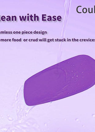 Coukre Silicone Spatula Set of 5,High Temperature Resistant, Food Grade Silicone, Dishwasher Safe, for Baking, Cooking (Purple Black)