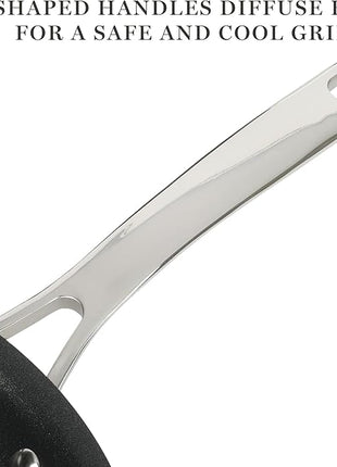 Martha Stewart Lockton 2 Piece 10" & 12" Heavy Gauge Aluminum Premium Nonstick Fry Pan Set - Linen