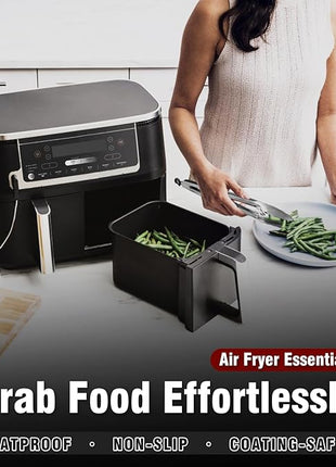 Walfos 17 Inch Extra Long Grill Tongs Set of 2, Ultimate Stainless Steel Tongs for Grilling, Cooking, BBQ/Barbecue, Buffet and Turning Food