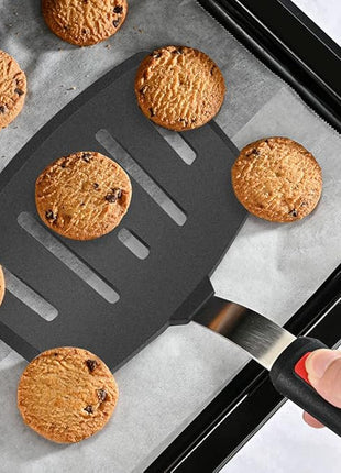 Silicone Fish Spatula Turner,Flexible Kitchen Wide Pancake Fish Slotted Spatulas for Nonstick Cookware Pans Omelette Egg