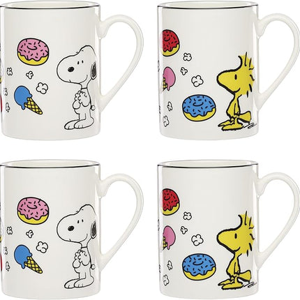 Lenox 897580 Chef Snoopy Mugs, Set Of 4