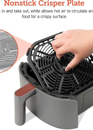 COSORI Air Fryer 4 Qt, 7 Cooking Functions Airfryer, 150+ Recipes on Free App, 97% less fat Freidora de Aire, Dishwasher-safe, Designed for 1-3 People, Lite 4.0-Quart, Smart, Truffle Gray