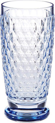 Villeroy & Boch Boston Blue Crystal Highball Glasses, Set of 4