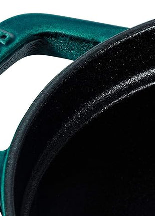 STAUB 1003842 Cast Iron Roaster/Cocotte, Oval 33 cm, 6.7 L, La Mer