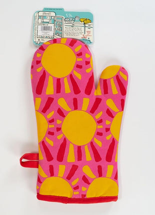 Blue Q Hot Sh*t Funny Oven Mitts - Cute Oven Mitts, Home Kitchen Gifts, Cooking Accessories, Super-Insulated Quilting, Comfy Natural-Fitting Shape, Pot Holders, 100% Cotton, Size 12.5" L x 7.5" W