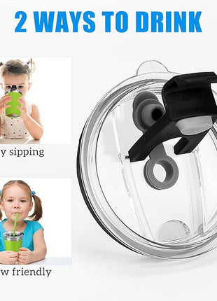 5Pack Kids Cups with Straws and Lids Spill Proof, 12oz Toddler Straw Cups with Colorful Silicone Sleeves, Unbreakable Stainless Steel Water Tumblers for Cold & Hot Drinks