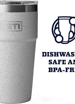 YETI Rambler Stackable Pint, Vacuum Insulated, Stainless Steel with MagSlider Lid