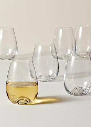 Lenox Tuscany Classics Stemless Glass Set, Buy 4 Get 6, 2.6 LB, Clear