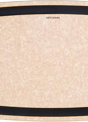 Epicurean Gourmet Series Cutting Board with Juice Groove, 19.5-Inch by 15-Inch, Natural/Slate