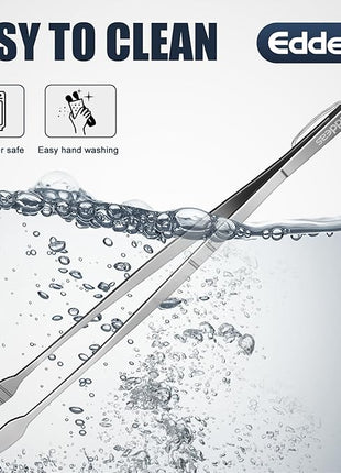 Kitchen Tweezers Tongs, Cooking Tweezers Stainless Steel - 3 Size 12'' 10'' & 8 inch Ideal for Meat, pasta, plating and pinching delicate small pieces of food, Set of 3