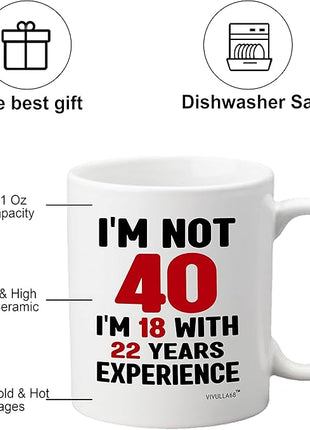 Vivulla68 Funny 40th Birthday Gifts For Men Women, 1985 Birthday Gifts For Women Men