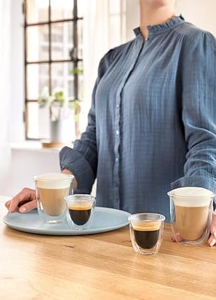 DeLonghi 3oz Espresso Double Wall Thermal Glasses, Set of 2