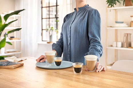 DeLonghi 3oz Espresso Double Wall Thermal Glasses, Set of 2