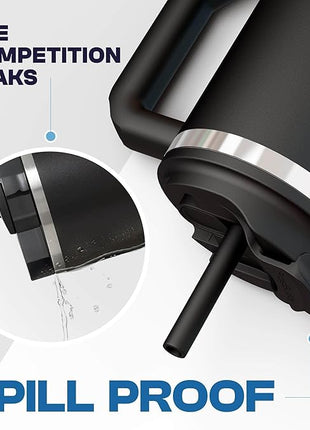 Frost Buddy Thicc Buddy - 40 oz Stainless Steel Vacuum Insulated Tumbler with Lid and Straw for Water - Travel Mug Cupholder Friendly - Gifts for Women Men Him Her (Texas Tea)