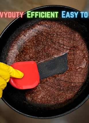 SULLINS Pan Scraper, Pack Of 3 | Pan Scraper Tool | Pot Scraper | Dish Scraper | Dish Scraper Tool | Unique Silicone Grip Design - No Slipping Unlike Other Scrapers