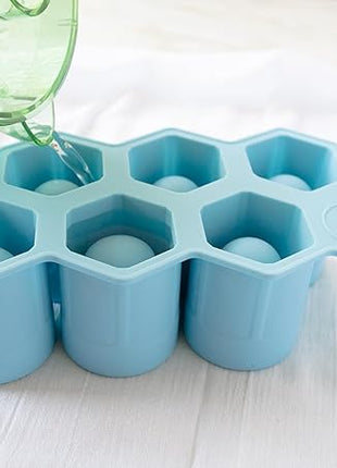 Outset Silicone Hexagon Ice Shot Mold, 6 Glass Capacity