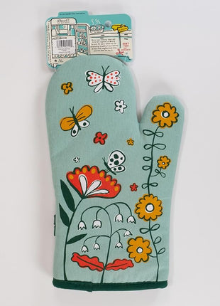 Blue Q Please, One Storm at a Time Funny Oven Mitts - Cute Oven Mitts, Home Kitchen Gifts, Cooking Accessories, Super-Insulated Quilting, Comfy Natural-Fitting Shape, 100% Cotton, Size 12.5"L x 7.5"W