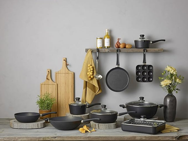 Scanpan Classic Induction 10 Piece Cookware Set – Compatible with All Cooktops, Induction Ready, Metal Utensil Safe, Oven Safe to 500°F, Dishwasher Safe