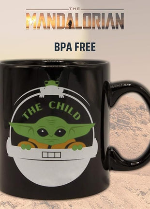 Silver Buffalo Star Wars The Mandalorian Child Ceramic Coffee Mug, 14-Ounces